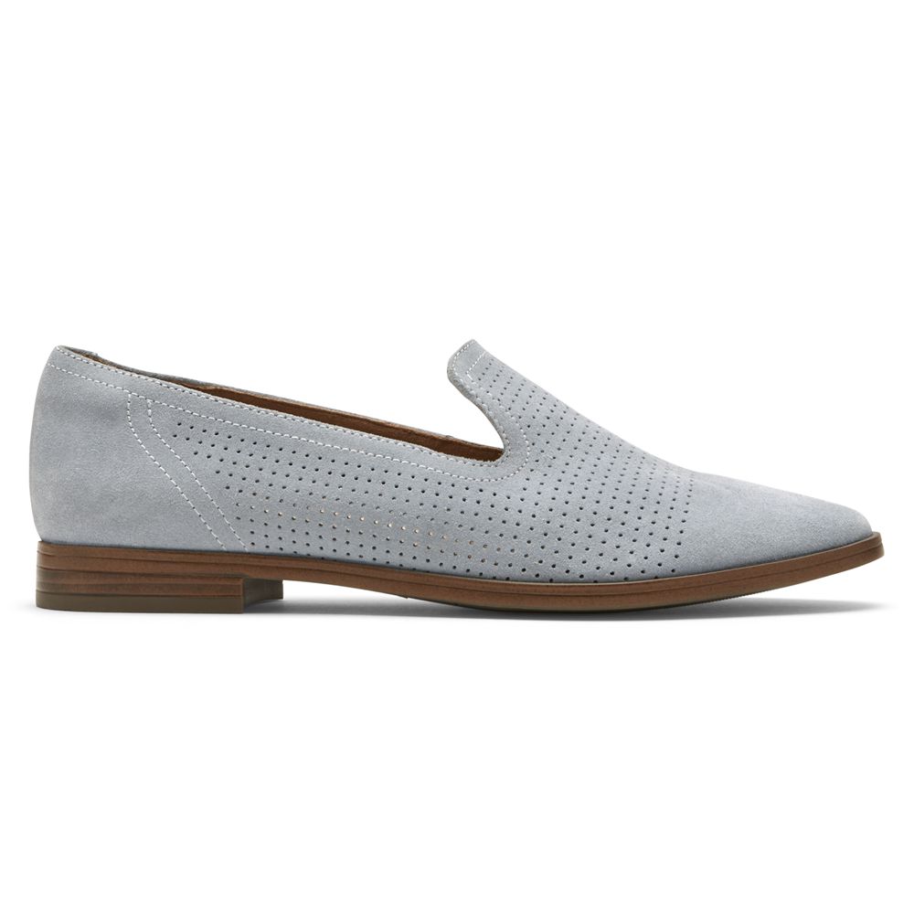 Mocassins Mulher Rockport Perpetua Perforated Azuis,Portugal XRACN-2569